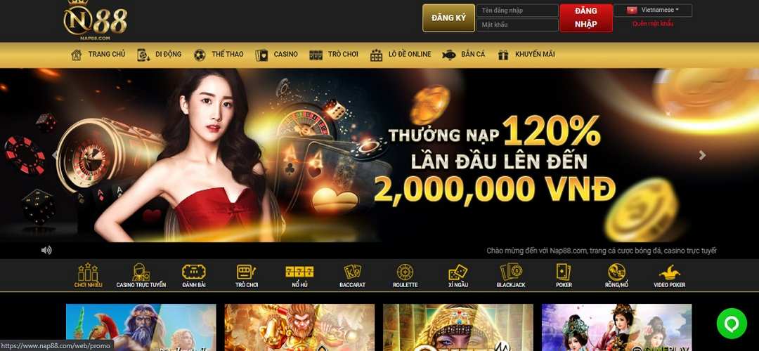 Nhà cái trẻ uy tín Nap88