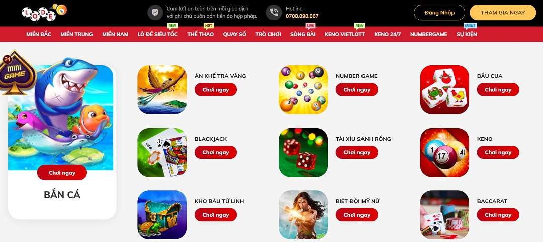 Kho game của nhà cái Lode88 vô cùng đa dạng và hấp dẫn